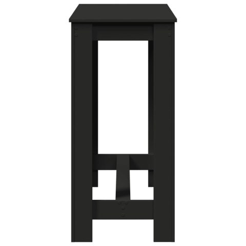 VidaXL Stolik barowy, czarny, 102x50x103,5 cm, materiał drewnopochodny