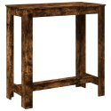 STOLIK BAROWY PRZYDYMIONY DĄB 102X50X103,5CM