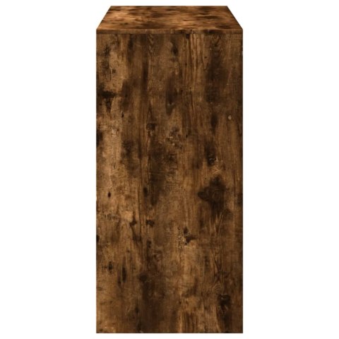 VidaXL Stolik barowy, przydymiony dąb, 102x50x103,5 cm