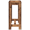 VidaXL Stolik barowy, stare drewno, 102x50x103,5 cm