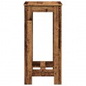 VidaXL Stolik barowy, stare drewno, 51x50x103,5cm