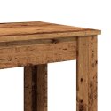 VidaXL Stolik barowy, stare drewno, 51x50x103,5cm