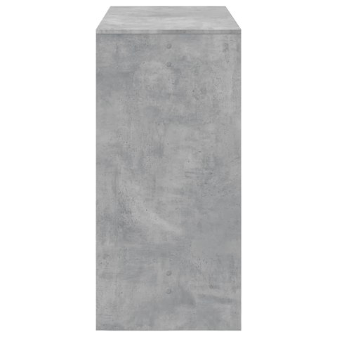 VidaXL Stolik barowy, szarość betonu, 102x50x103,5 cm