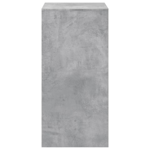 VidaXL Stolik barowy, szarość betonu, 51x50x103,5 cm