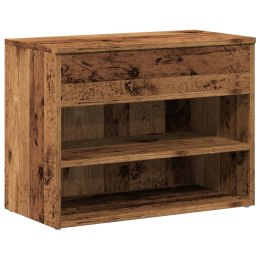 VidaXL Ławka z miejscem na buty, stare drewno, 60x30x45 cm