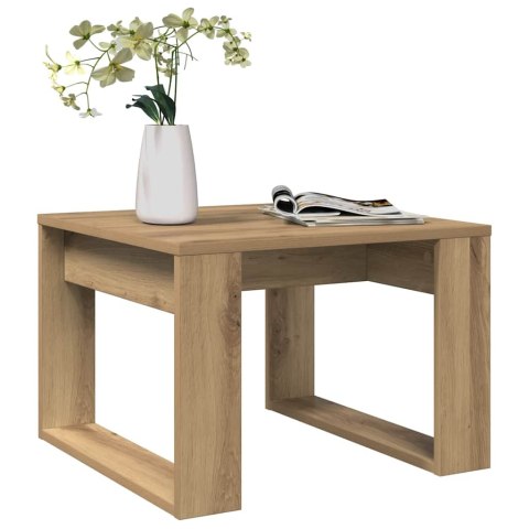 STOLIK BOCZNY DĄB ARTISAN 50X50X35CM MATERIAŁ DREWNOPOCHODNY