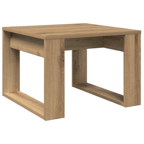 STOLIK BOCZNY DĄB ARTISAN 50X50X35CM MATERIAŁ DREWNOPOCHODNY