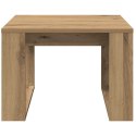 STOLIK BOCZNY DĄB ARTISAN 50X50X35CM MATERIAŁ DREWNOPOCHODNY