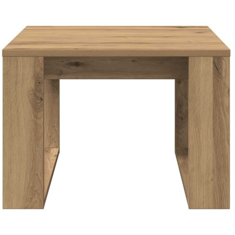 STOLIK BOCZNY DĄB ARTISAN 50X50X35CM MATERIAŁ DREWNOPOCHODNY