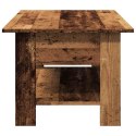 VidaXL Stolik kawowy, stare drewno, 102x55x42 cm