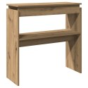 VidaXL Stolik konsolowy, dąb artisan, 80x30x80 cm