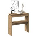 VidaXL Stolik konsolowy, dąb artisan, 80x30x80 cm