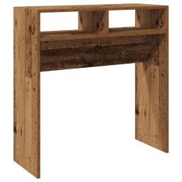 VidaXL Stolik konsolowy, stare drewno, 78x30x80 cm