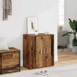 VidaXL Szafka na buty, czarna, 60x35x70 cm, materiał drewnopochodny