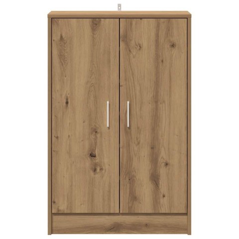 VidaXL Szafka na buty, dąb artisan 60x35x92 cm materiał drewnopochodny