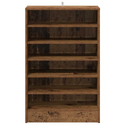 VidaXL Szafka na buty, stare drewno, 60x35x92 cm