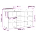 VidaXL Ławka na buty Stare drewno 82x32x50 cm Drewno klejone