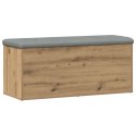 VidaXL Ławka ze schowkiem Artisan Oak 102x42x45 cm Drewno konstrukcyjne