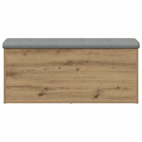 VidaXL Ławka ze schowkiem Artisan Oak 102x42x45 cm Drewno konstrukcyjne