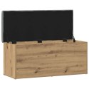VidaXL Ławka ze schowkiem Artisan Oak 102x42x45 cm Drewno konstrukcyjne