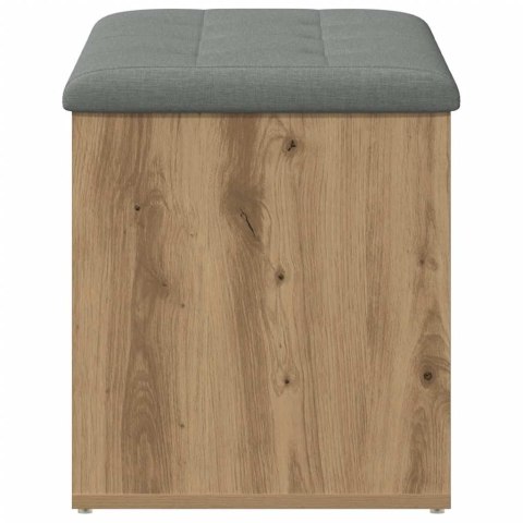 VidaXL Ławka ze schowkiem Artisan Oak 82x42x45 cm Drewno konstrukcyjne