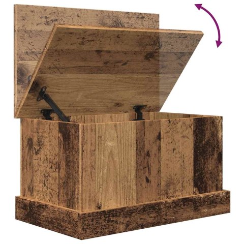 VidaXL Skrzynia, stare drewno, 30x50x28 cm, materiał drewnopochodny