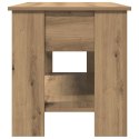 VidaXL Stolik kawowy Artisan Oak 101x49x52 cm Drewno klejone