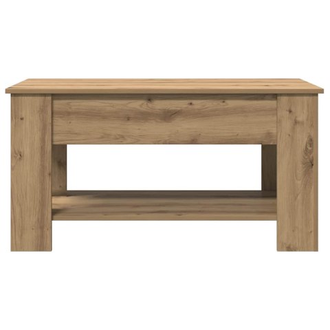 VidaXL Stolik kawowy Artisan Oak 101x49x52 cm Drewno klejone