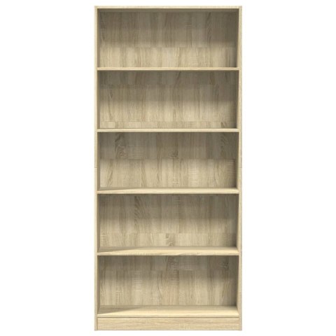 VidaXL Regał na książki Sonoma Oak 80x24x176 cm Drewno konstrukcyjne