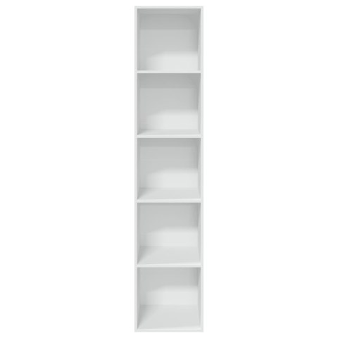 VidaXL Regał na książki, biały, 40x30x189 cm, materiał drewnopochodny