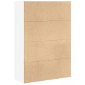VidaXL Regał na książki, biały, 80x30x114 cm, materiał drewnopochodny