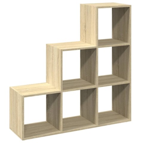 VidaXL Regał przegroda, 3 poziomy, dąb sonoma, 99x29x99 cm