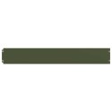 VidaXL Obrzeża trawnikowe 10 szt. Oliwkowo-zielone 15x103 cm