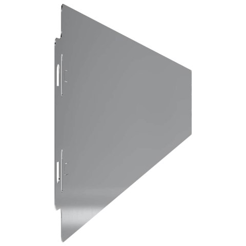 VidaXL Obrzeża trawnikowe 50 szt. 10x103 cm Stal ocynkowana