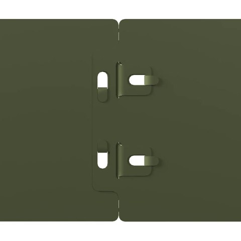 VidaXL Obrzeża trawnikowe 50 szt. Oliwkowo-zielone 10x103 cm