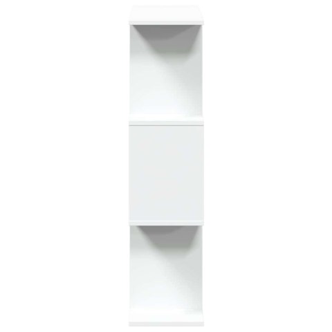 VidaXL Regał na książki z 3 poziomami, biały, 70x24x97 cm, drewno konstrukcyjne