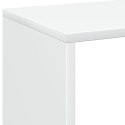 VidaXL Regał na książki z parawanem pokojowym, biały, 69,5x29x137,5 cm, drewno konstrukcyjne