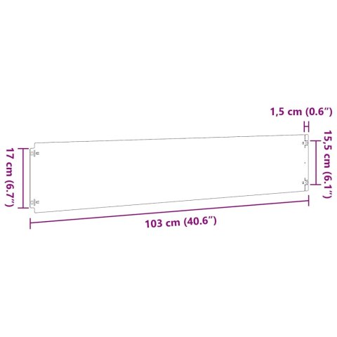 VidaXL Obrzeża trawnikowe 10 szt. 20x103 cm Stal ocynkowana
