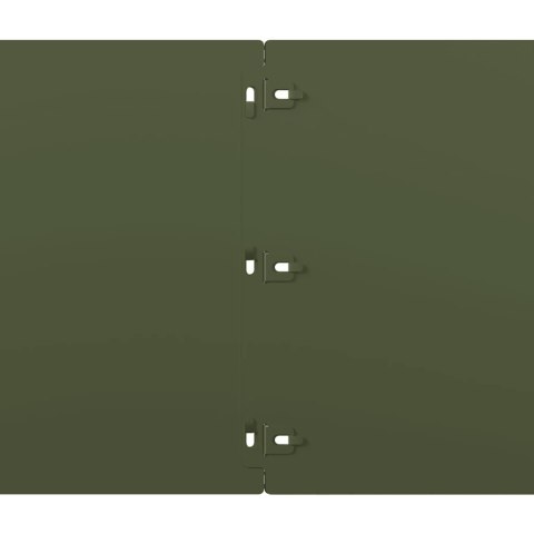 VidaXL Obrzeża trawnikowe 10 szt. Oliwkowo-zielone 25x103 cm