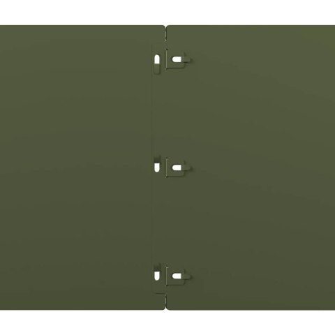 VidaXL Obrzeża trawnikowe 20 szt. Oliwkowo-zielone 25x103 cm