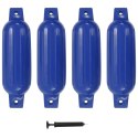 VidaXL Odbojnice do łodzi, 4 szt., niebieskie, 41x11,5 cm, PVC