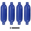 VidaXL Odbojnice do łodzi, 4 szt., niebieskie, 51x14 cm, PVC