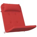 VidaXL Poduszki na krzesła Adirondack, 2 szt, czerwone, tkanina Oxford