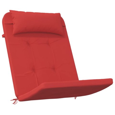 VidaXL Poduszki na krzesła Adirondack, 2 szt, czerwone, tkanina Oxford