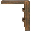 VidaXL Stolik barowy, przydymiony dąb, 102x45x103,5 cm