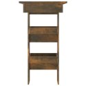 VidaXL Stolik barowy, przydymiony dąb, 102x45x103,5 cm