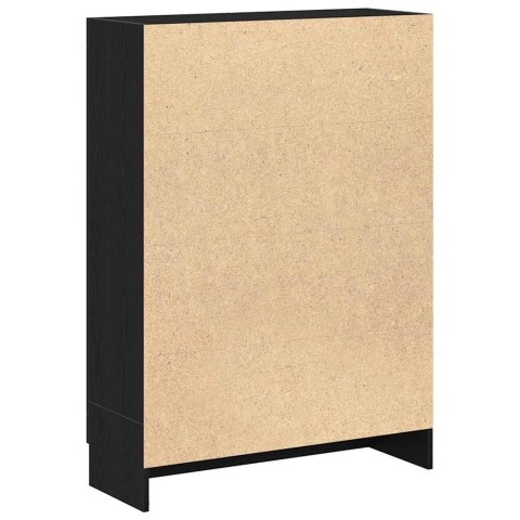 VidaXL Szafka, czarny dąb, 82,5x30,5x115 cm, materiał drewnopochodny