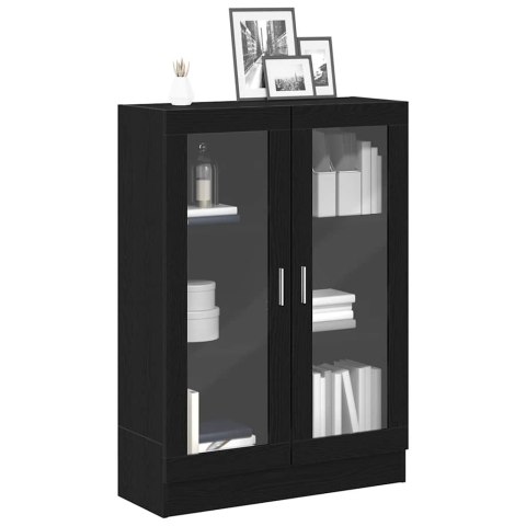 VidaXL Szafka, czarny dąb, 82,5x30,5x115 cm, materiał drewnopochodny