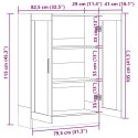 VidaXL Szafka, czarny dąb, 82,5x30,5x115 cm, materiał drewnopochodny