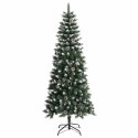 VidaXL Sztuczna choinka z podstawą Zielony 150 cm PVC, plastik i stal